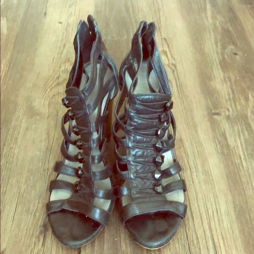 Vince Camuto Gladiator Wedge Heels